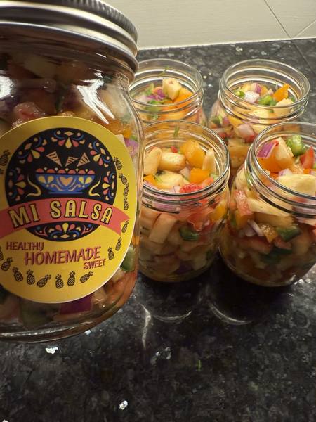 Pineapple Strawberry salsa